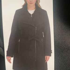 Halston Heritage Black Trench Coat